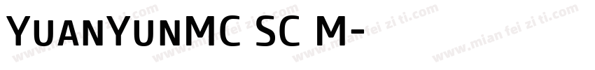 YuanYunMC SC M字体转换